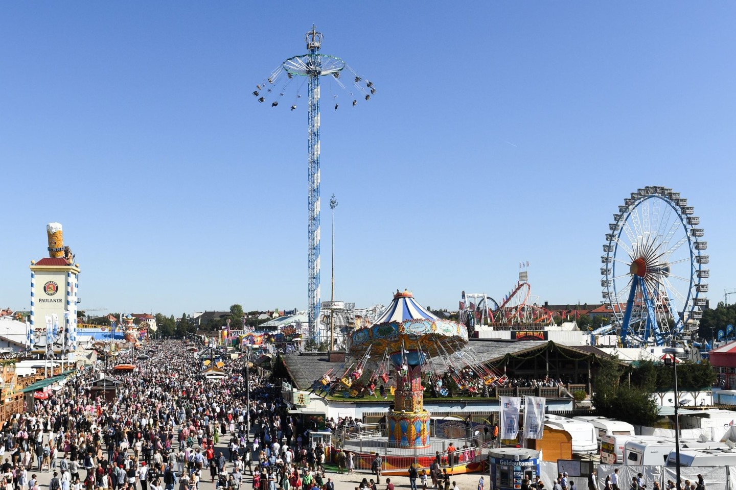 Volles Okoberfest aus Vor-Corona-Zeiten. Dieses Jahr gibt es erstmals wieder nach zweijähriger Zwangspause wieder eine Wiesn.