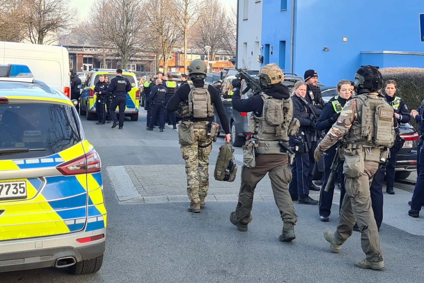 Nach einer Amokdrohung hat die Polizei erst vergangenen Mittwoch eine Schule in Gelsenkirchen evakuiert.