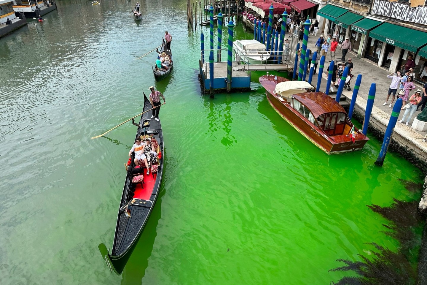 So sieht der Canal Grande von Venedig normalerweise nicht aus.