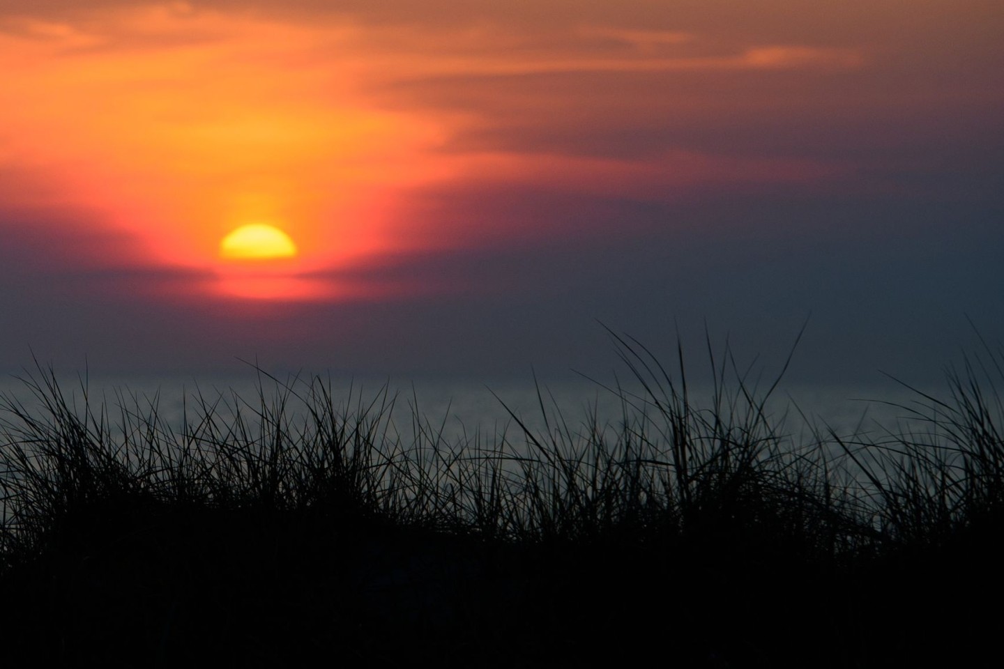 Sonnenuntergang über der Ostsee.