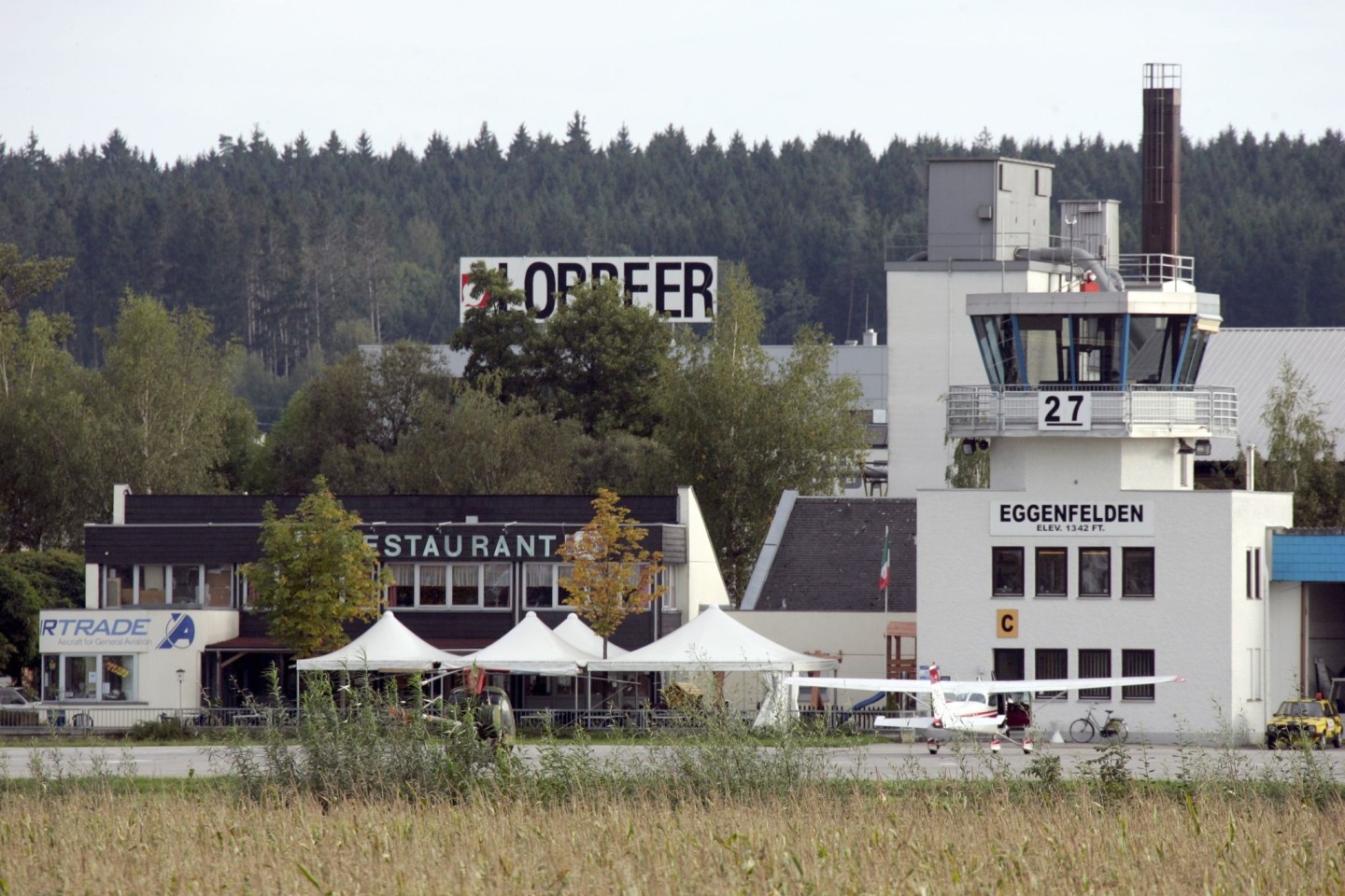 Das Flugzeug startete vom Flugplatz Eggenfelden.