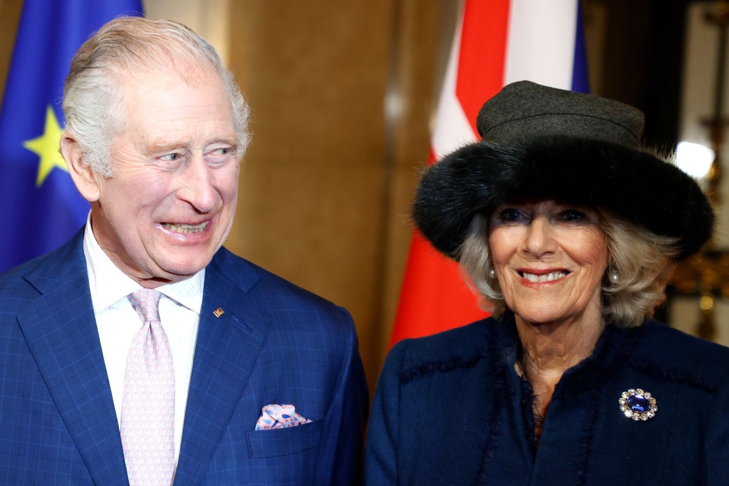 König Charles III. von Großbritannien und Königsgemahlin Camilla Ende März zu Besuch in Deutschland - noch ungekrönt.