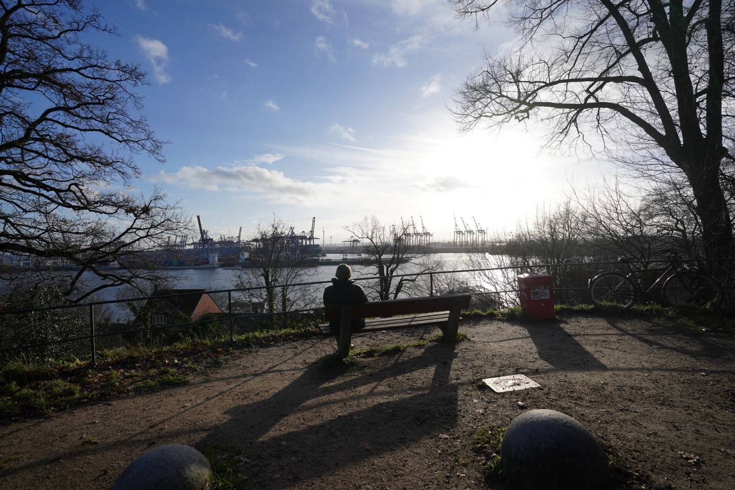 Sonnenschein in Hamburg.