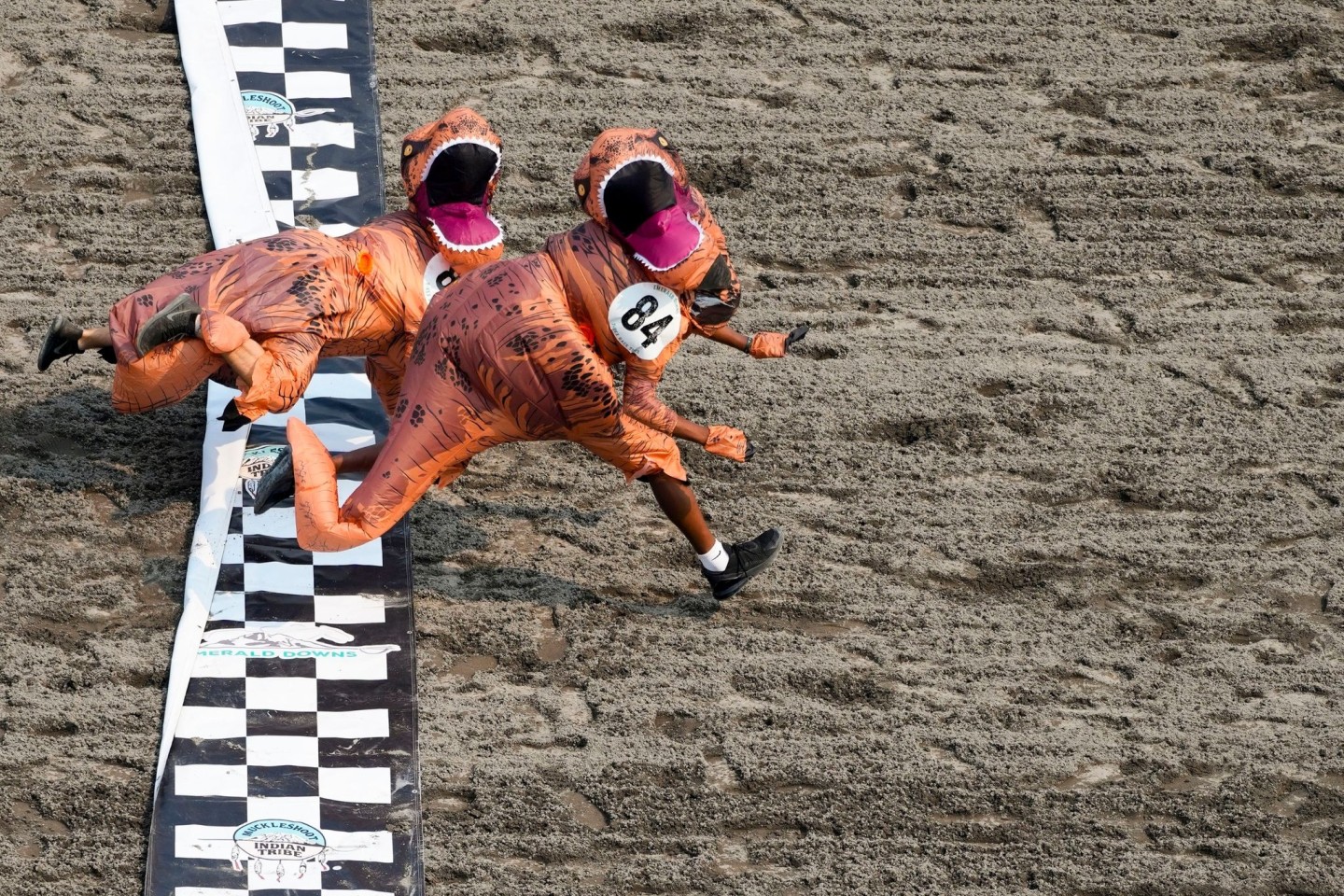 Am Ende gab es ein knappes Finish beim T-Rex World Championship Race in Emerald Downs.