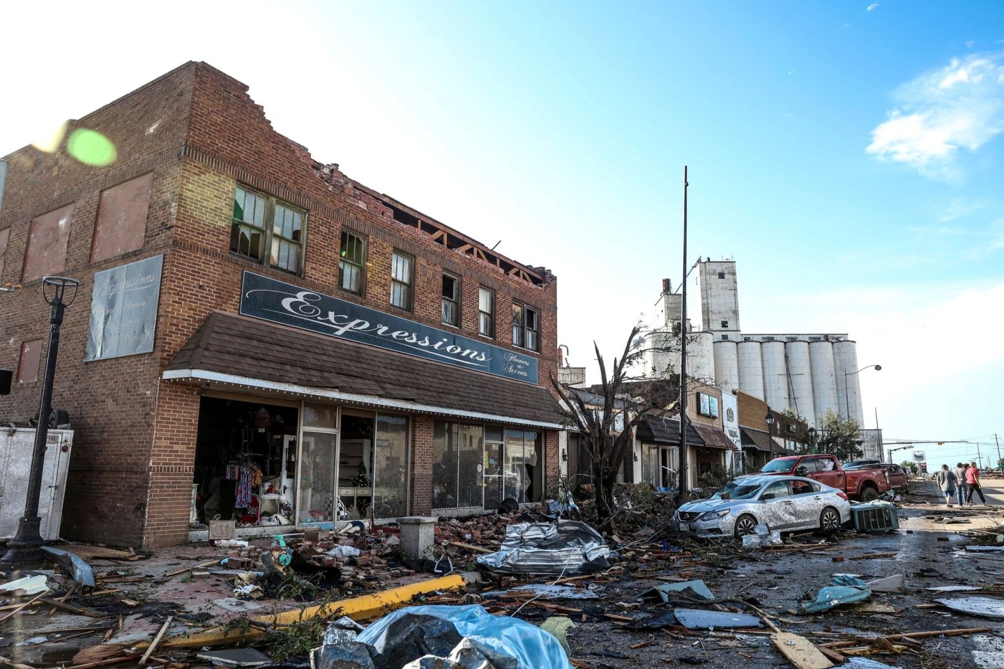 Perryton nach dem Tornado: ein Bild der Verwüstung.