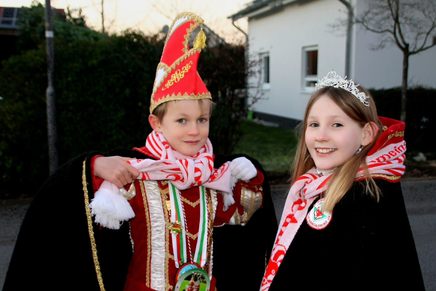 Kinderprinzenpaar der IVK aus Voiswinkel, Prinz Jannes I. und Jungfrau Madita 2024